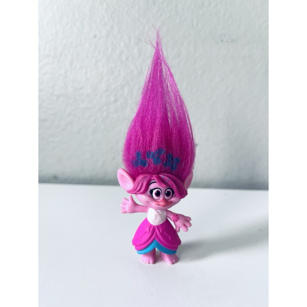 Trolls Movie Poppy Pink Figure Toy Figurine Pink Dreamworks